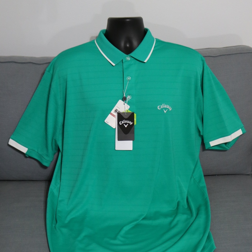 🆕 Callaway Mens Opti-Dri Golf Polo Shirt